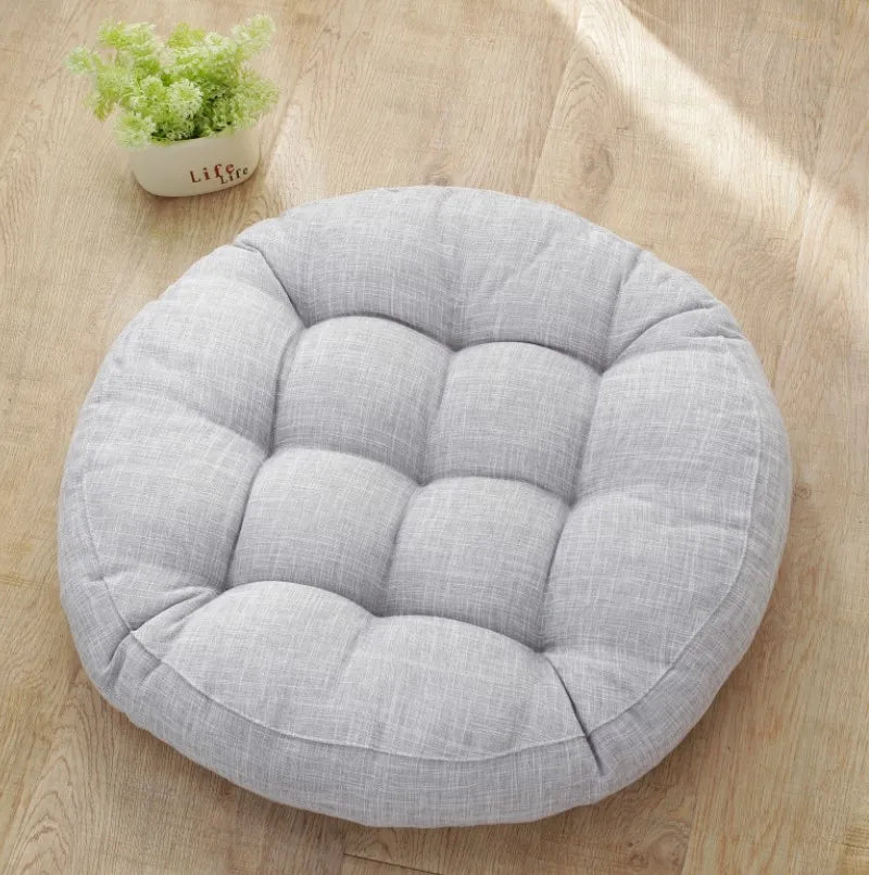 coussin rond solide moderne couleur rose vert bleu marron orange gris 55cm 47cm 42cm