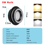 Spot encastrable LED noir blanc moderne clips rond 220V 249 2000 lumens
