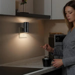 veilleuse led murale noire moderne flux lumineux faible prise murale certifiée ul rohs cem