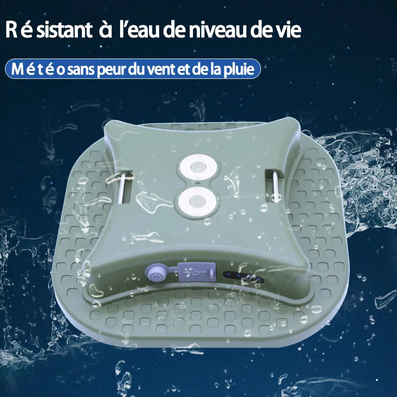 lampe camping vert led rechargeable aimant portable longue durée emergency