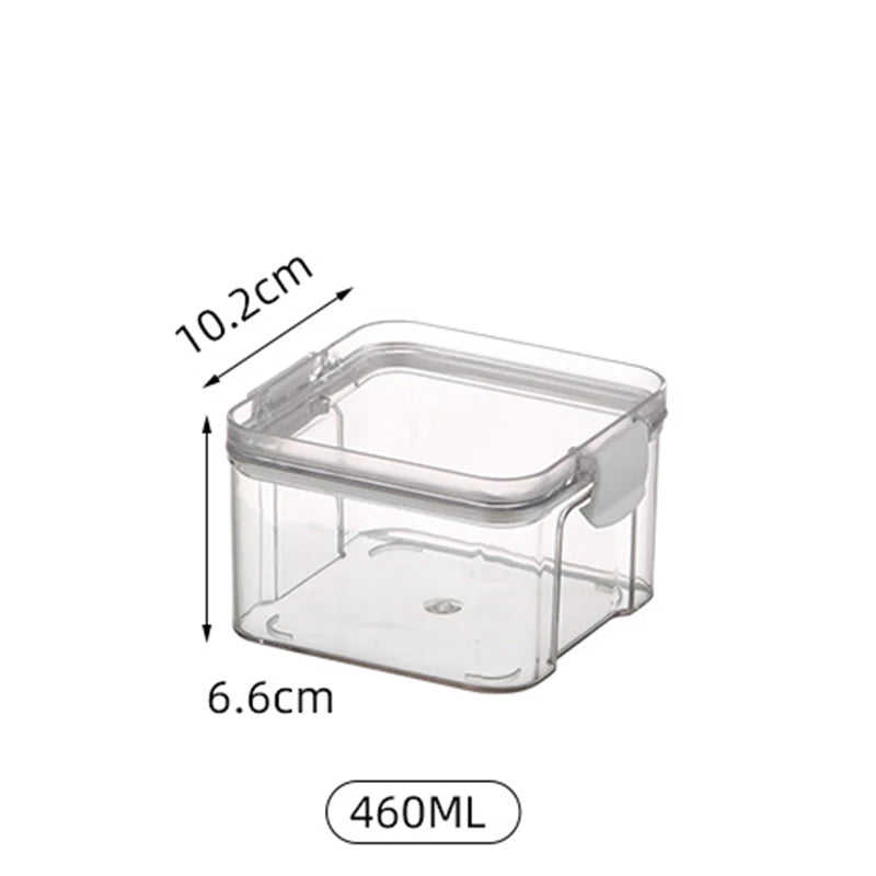 boîtes rangement alimentaires hermétiques plastique qualité alimentaire durable respectueux environnement transparentes couvercle noir clips