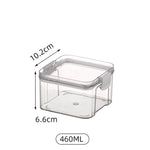 boîtes rangement alimentaires hermétiques plastique qualité alimentaire durable respectueux environnement transparentes couvercle noir clips