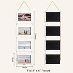 Cadres mural vintage multi compartiments corde texture grunge blanc noir roseclair bleumarin