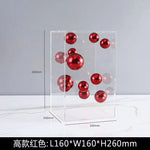 boules décoration modernes brillantes mates or rouge bleu argent clips salon chambre