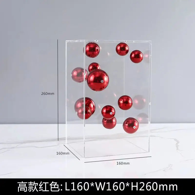 boules décoration modernes brillantes mates or rouge bleu argent clips salon chambre
