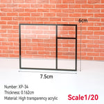 fenêtres transparentes acrylique sections architecturales dioramas construction bâtiments matériaux décoration maison DIY