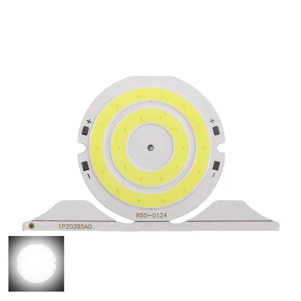 ampoule led cob 50mm blanc jaune orange rayures concentriques moderne éclairage décoration travail bricolage