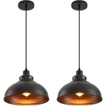 suspension lumineuse industrielle noir doré mat 150cm 30cm led câble suspendu