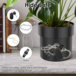 boîte bijoux cache clés moderne pot fleur compartiment secret verrouillage
