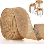 ruban jute naturel rustique 10m 15cm couleur beige marron rouge vert