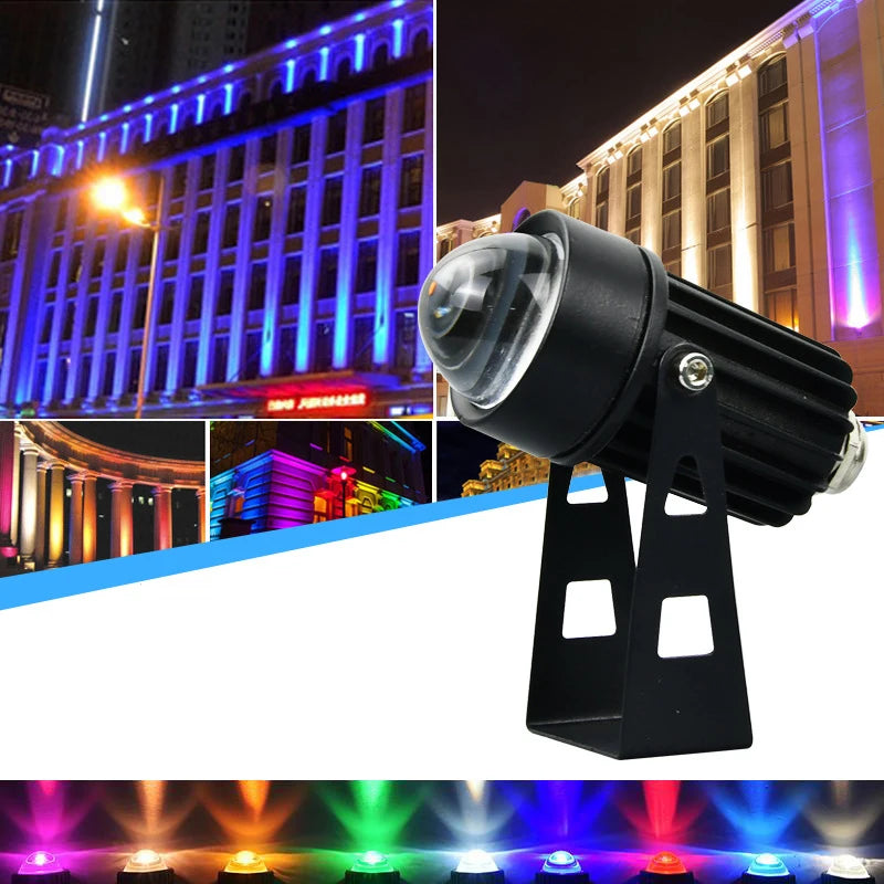 projecteur led noir moderne ip65 étanche ac85265v rgb unique beamextérieur led muraleflux lumineux 60249vkbabaled