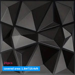 décoration murale moderne 3d autocollant triangles géométriques pvc résistant eau noir blancintérieur salon chambrehôtel