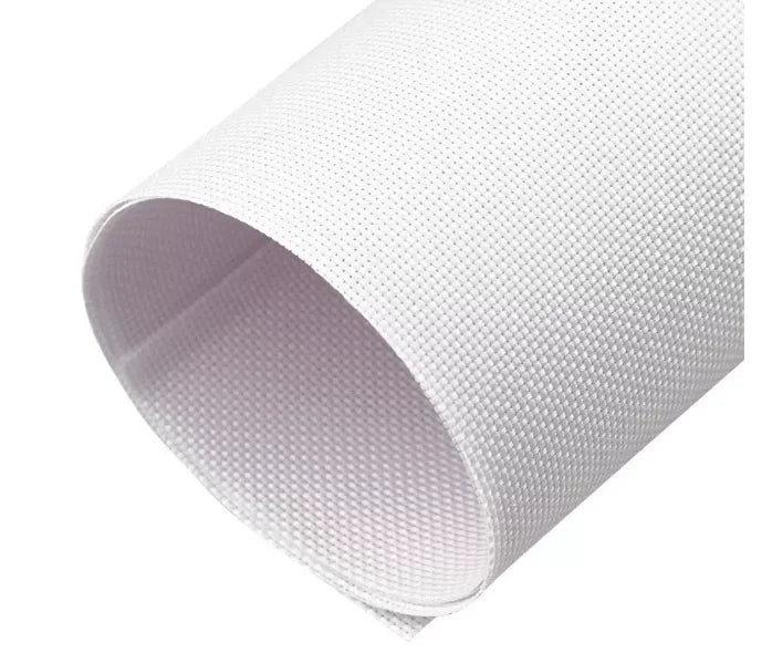 tissu coton blanc aida broder point croix maille régulière haute qualité grande taille
