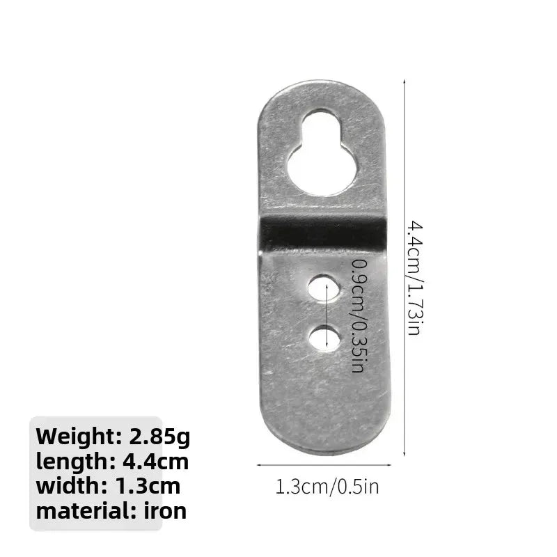 plaques fixation or noir argent modernes 30 pièces quincaillerie suspension cadres bois