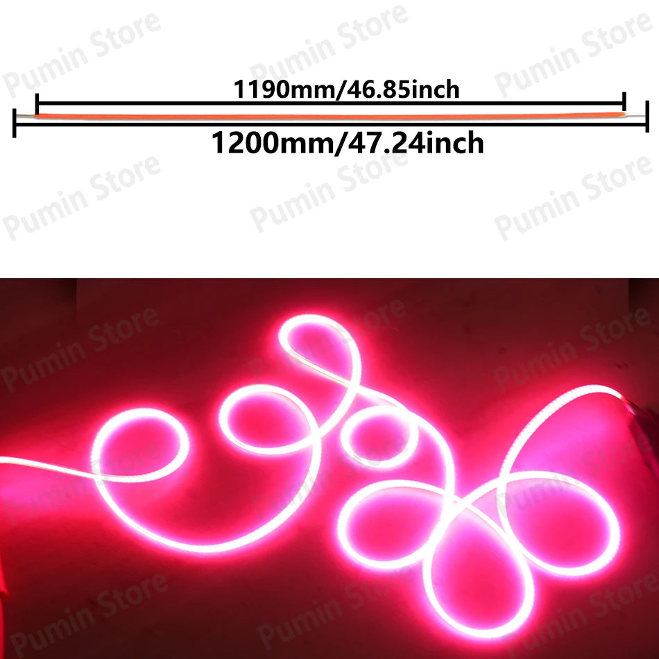 Ruban led flexible multicolore ondulé 1200mm clips fixation modernes