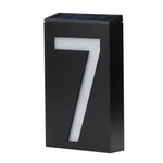 lumière solaire numéro rue ip65 led moderne adhésif extérieure porte villa blanc noir