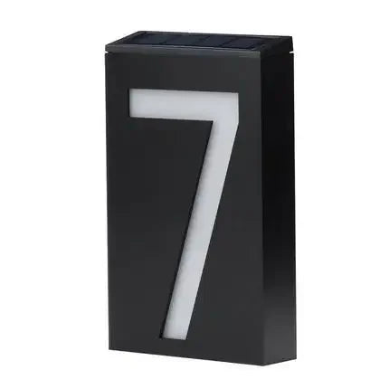 lumière solaire numéro rue ip65 led moderne adhésif extérieure porte villa blanc noir