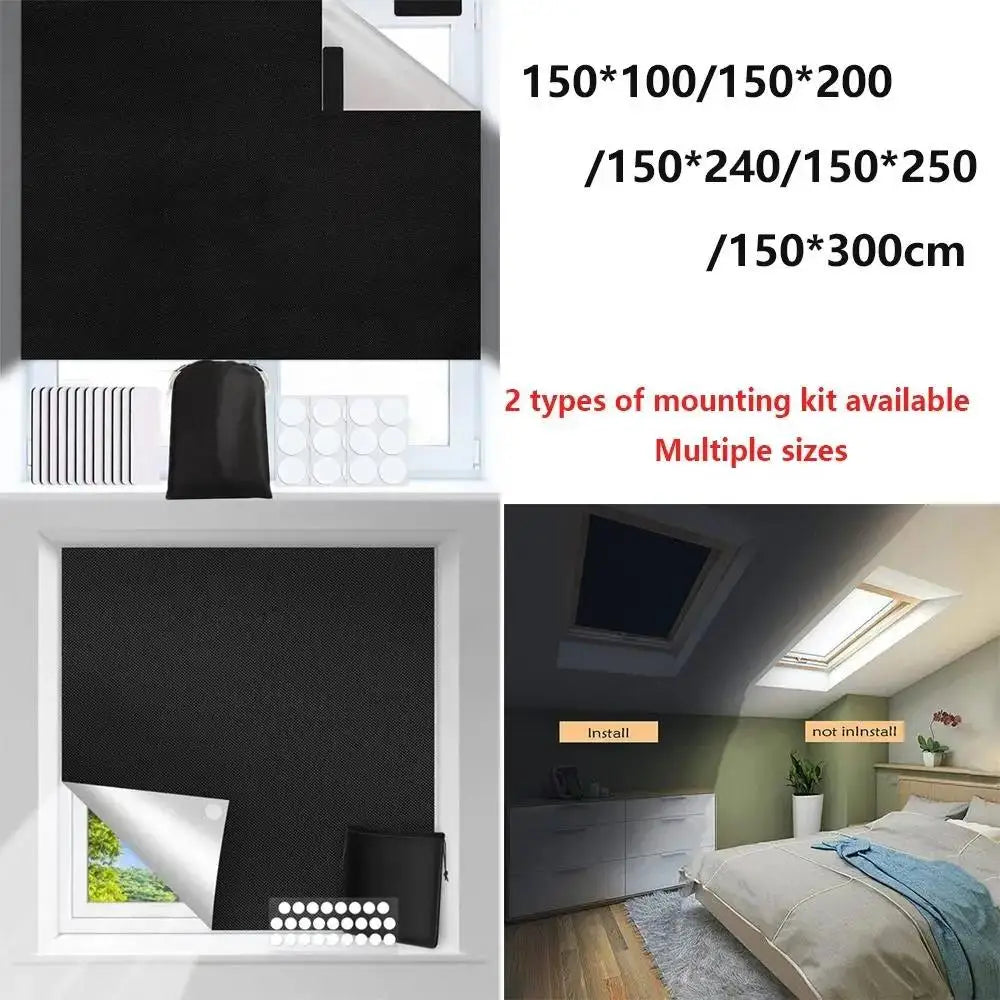 store rouleau noir opacité moderne 150x300cm adhésif rubans adhésifs sac rangement