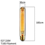 ampoules filament transparentes vintage spirales dorées 180deg 249lumen 30000h e27