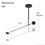 lampe suspension moderne minimaliste fixation mur noir éclairage quotidien chambre cuisine salle manger