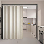 rideau plissé polyester beige clair moderne opacité bandage type hook 100x180cm 150x200cm
