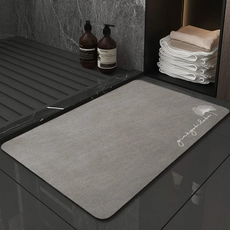 tapis bain noir moderne résistant rides absorbant l'eau antidérapant extérieur 40x60cm 50x60cm 30x60cm 80x90cm