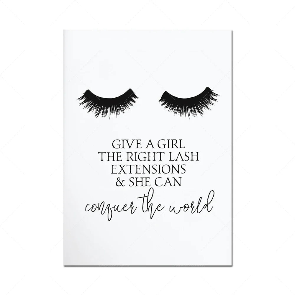 Donner à une femme les bons cils et extensions peut lui permettre de conquérir le monde.