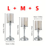 bougeoirs or transparents classiques supports bougies mariage fêtes tables