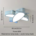 lampe moderne avion étoiles bleu blanc enfant chambre salon