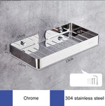 porte savon mural moderne acier inoxydable finition chrome noir blanc doré rose doré