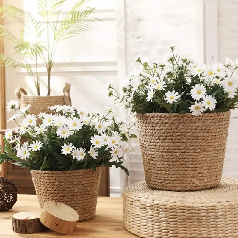 paniers jardinage tissage corde naturel rustique boho chic taille