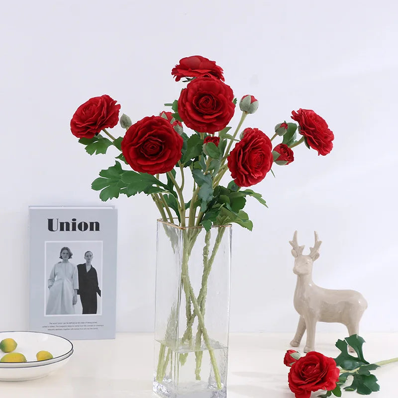 Bouquet de mariée avec fleurs pivoine artificielles réalistes