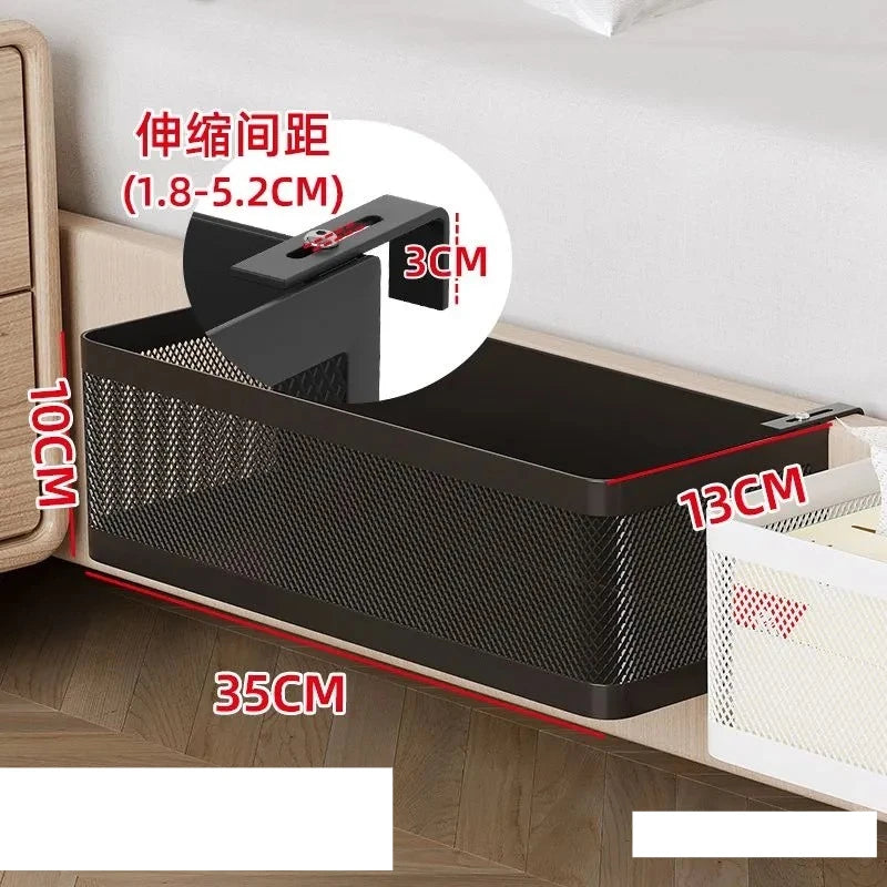 organisateur mural moderne clips tiroir blanc noir boîtes cables mouchoirs minimaliste