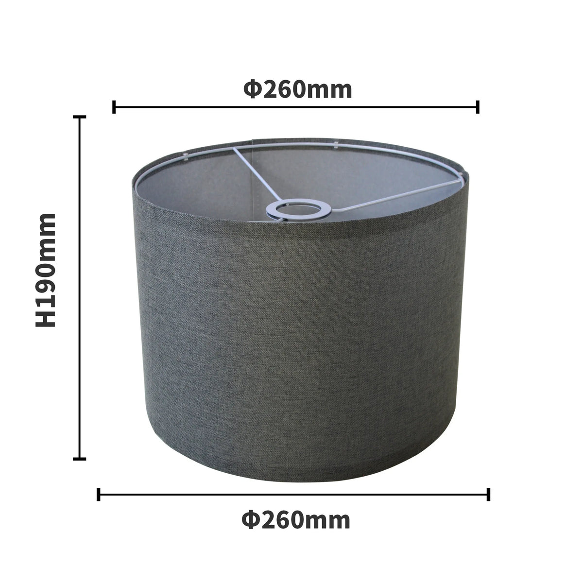 abat jour gris moderne toile lin lampes table facile assembler