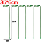 supports plantes métalliques vert simples modernes 35cm 45cm 55cm anneaux réutilisables jardin pot anti