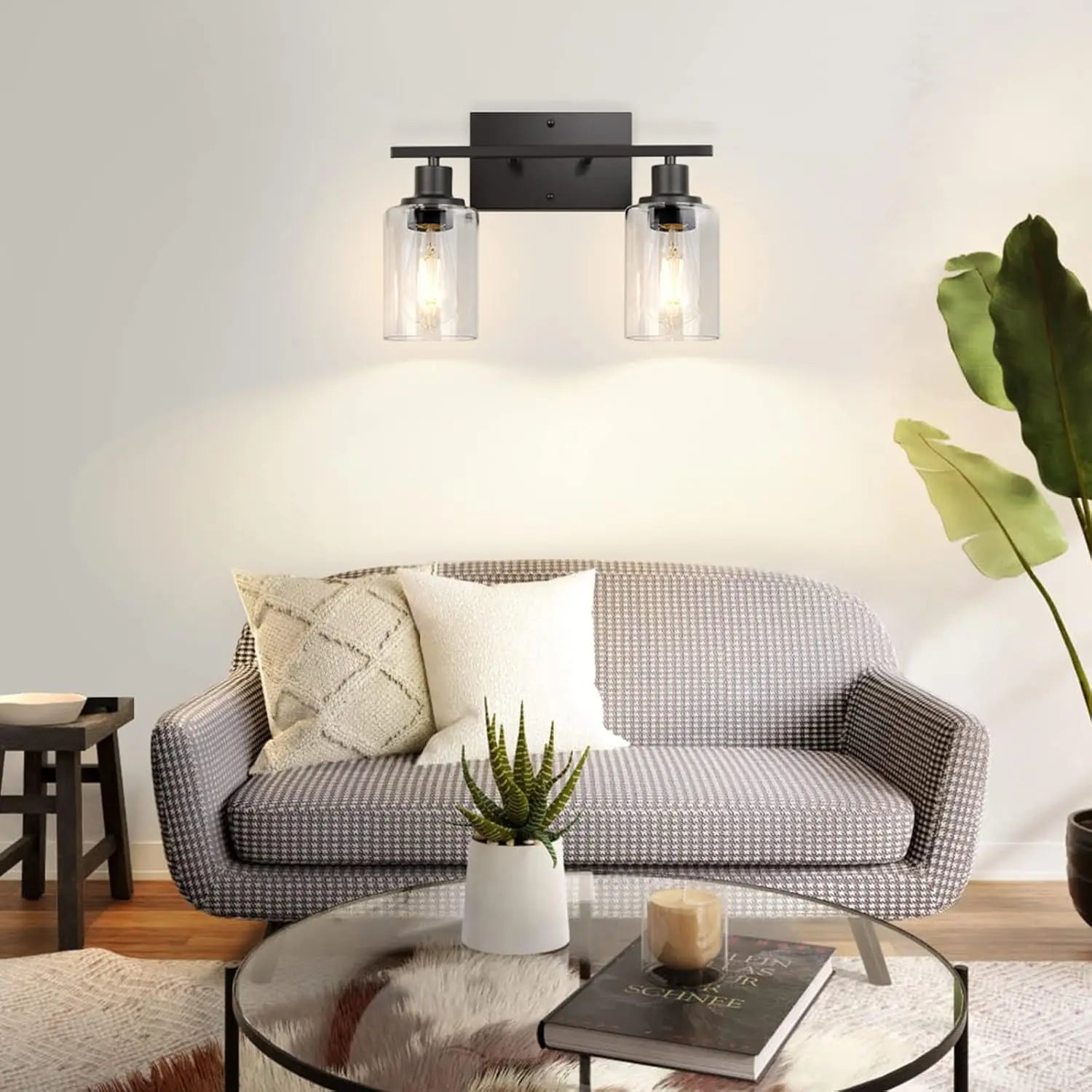 Applique murale verre éclairage doux pour ambiance cosy