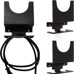 supports muraux outils électriques meuleuse angulaire noir métal mat industriel fixations vis chevilles expansion