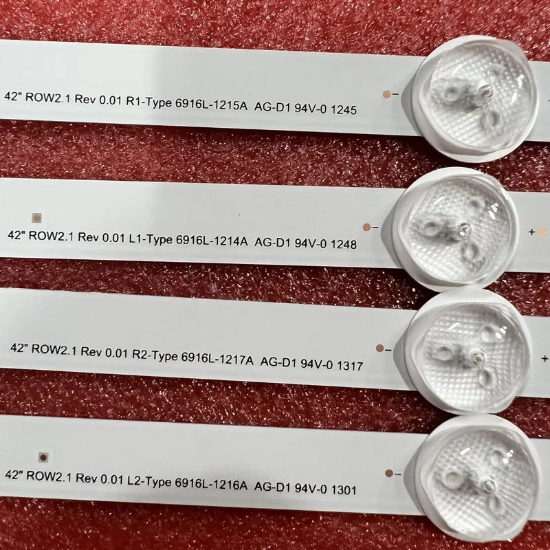 bandes led blanches modernes téléviseur 42 pouces 10 pcs set éclairage salon okoilletées