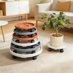 plateau rotatif roulettes plastique gris orange bleu blanc moderne 26cm 30cm 33cm 36cm 40cm