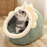lit chat tapis doux gris rose vert moderne arrondi coussin double face