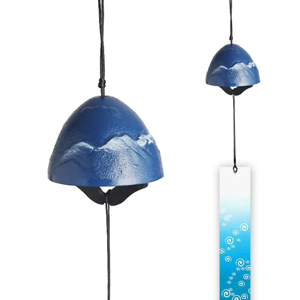 cloches métal relief floral corde verte bleue noire jaune artisanale extérieure jardin decoration