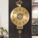 horloge murale moderne ornement floréal chambre salon chinois traditionnel aiguille métal