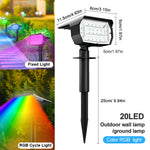 projecteur solaire led rgb noir moderne facile ip65
