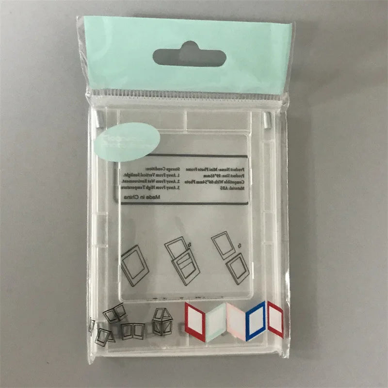 cadre photo transparent aimanté minimaliste moderne photos polaroid plastique lisse décoratif