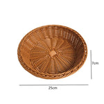paniers rangement rotin tressé marron clair traditionnels réutilisables fourchettes bois décoration maison multifonctionnels