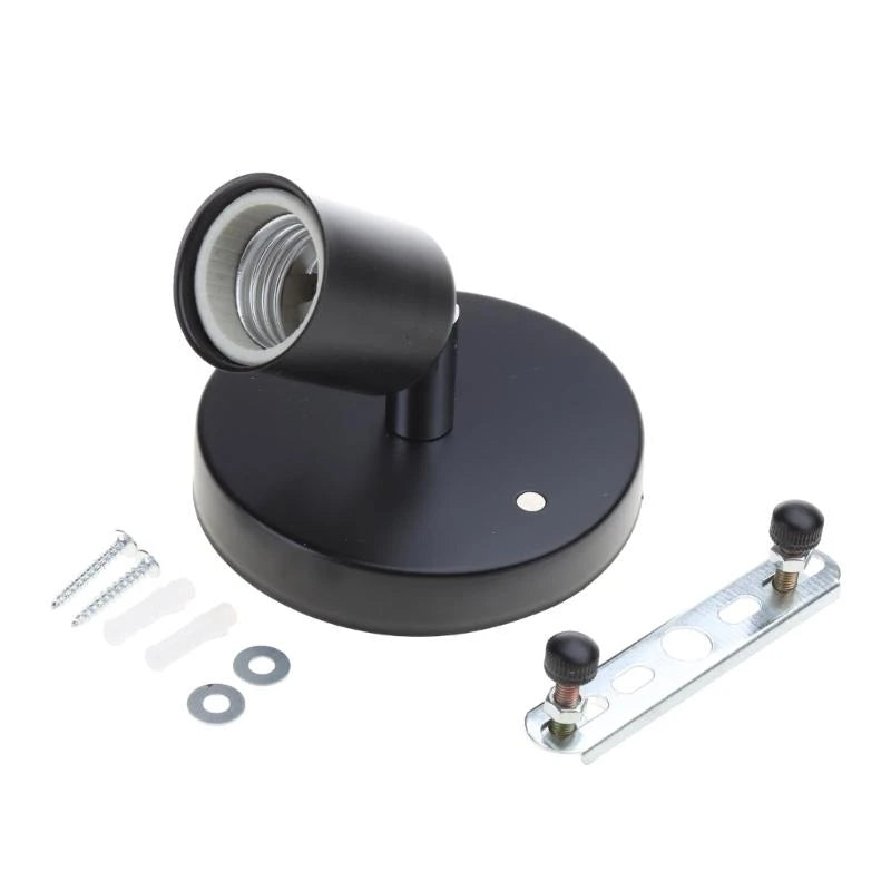 supports lampe moderne vis bronzé noir blanc minimaliste lisses brillants