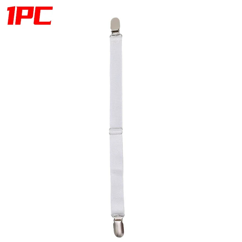 clips draps noir blanc rayures horizontales élastiques anti glisse support couverture moderne chambre
