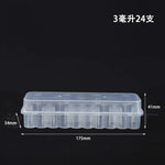 boîte rangement transparente réutilisable tubes tests 3ml pratique modernescrição
