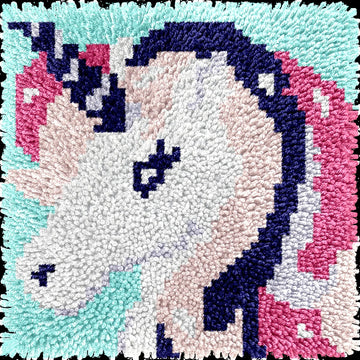 kit broderie tapis crochet laine dessin animé animaux motifs enfantin loisir créatif débutant diy