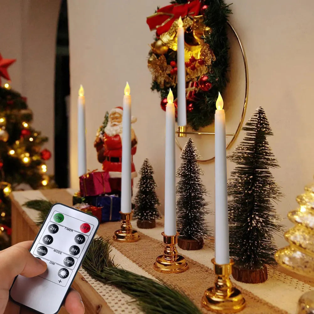 bougies led sans flamme télécommande blanc rouge vert marron beige moderne minimaliste